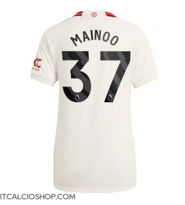 Manchester United Kobbie Mainoo #37 Terza Maglia Femmina 2023-24 Manica Corta